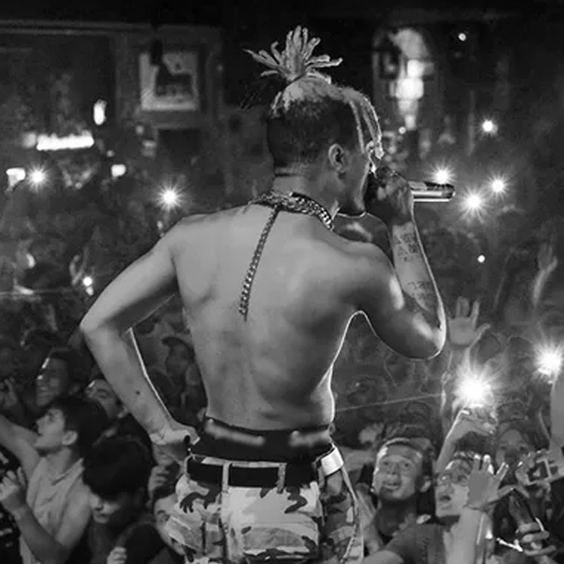 Vòng cổ Inox 13-19mm xxxtentacion Phong Cách hip hop Cho Nam