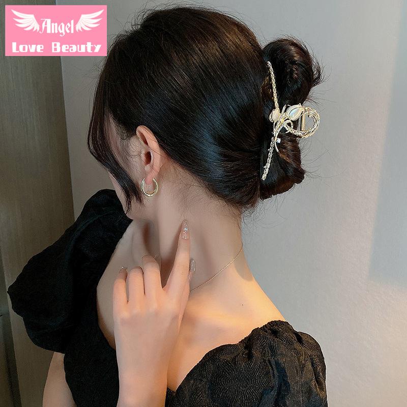 Kẹp Tóc Hình Hoa Tulip Đính Đá Opal 2022 Thời Trang Cho Nữ