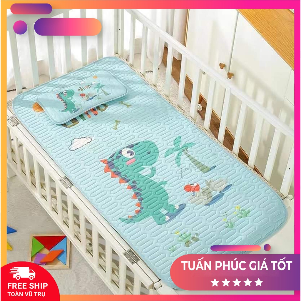 CHIẾU ĐIỀU HÒA CAO SU NON IN HÌNH 3D MỀM MẠI THOÀNG KHÍ CHO BÉ