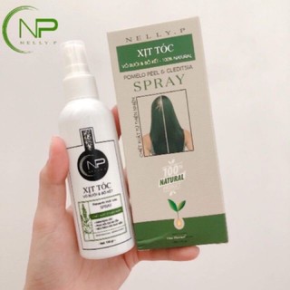 Xịt mọc tóc NELLY P chiết xuất từ vỏ bưởi và bồ kết 100% thiên nhiên