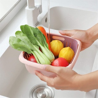 Rổ nhựa kèm thau 2in1 (KHÔNG NẮP)