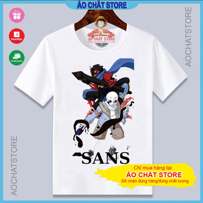 ÁO THUN IN HÌNH SANS UNDERTALE ERROR - BIỆT ĐỘI GANGSTER CHO BÉ TRAI BÉ GÁI S35 | ÁO CHẤT STORE