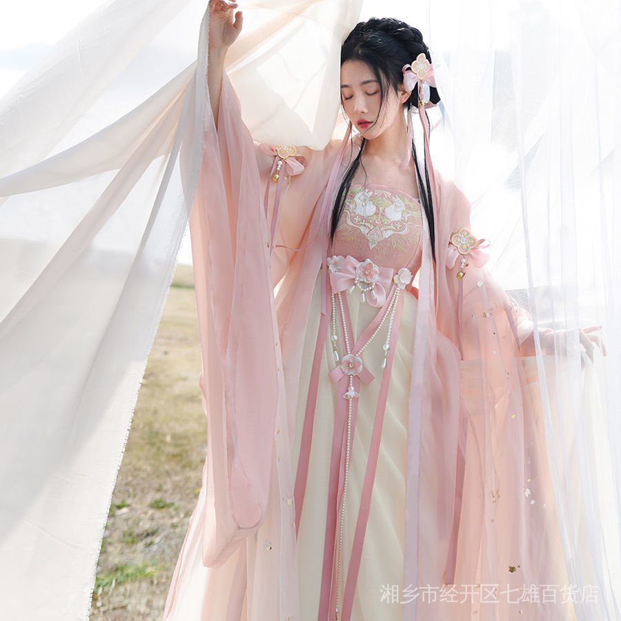 Dongyuetang Bộ Hán Phục Chính Hãng  Váy Hansu Spring 2022 Phong Cách Mới Q7RM