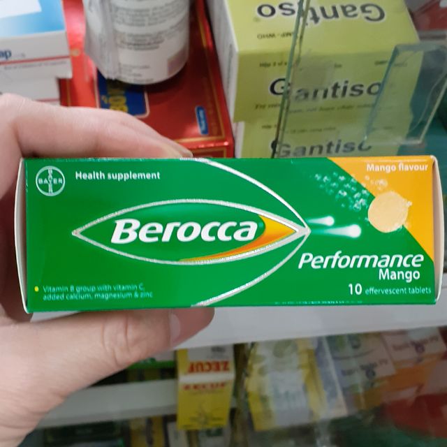 Berocca bổ sung vitamin cho cơ thể - Ống 10 Viên