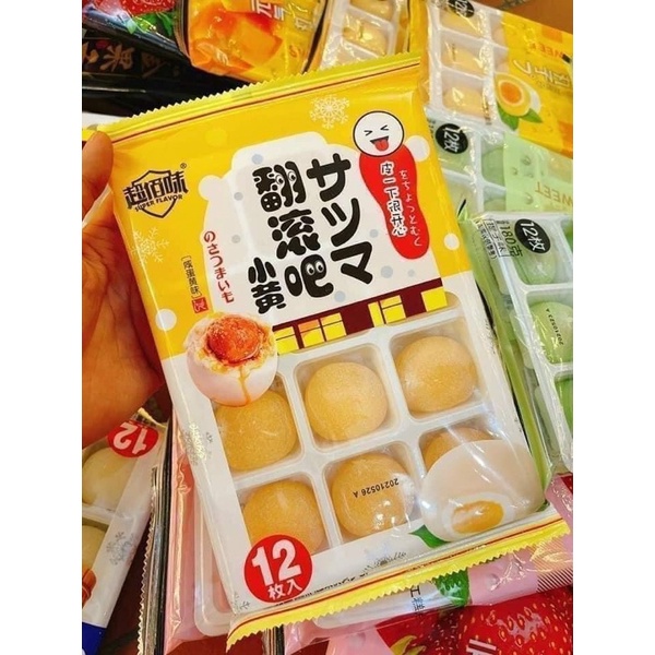 BÁNH MOCHI KEM LẠNH VỊ HOA QUẢ (12 bánh) - GÓI 180gr