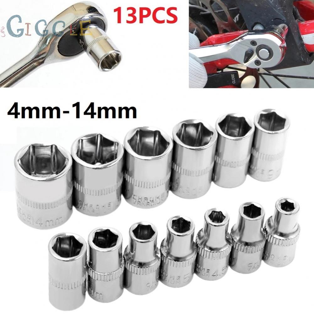 Set 13 Đầu Lục Giác Nối Dây Điện 1 / 4 Inch 4mm-14mm