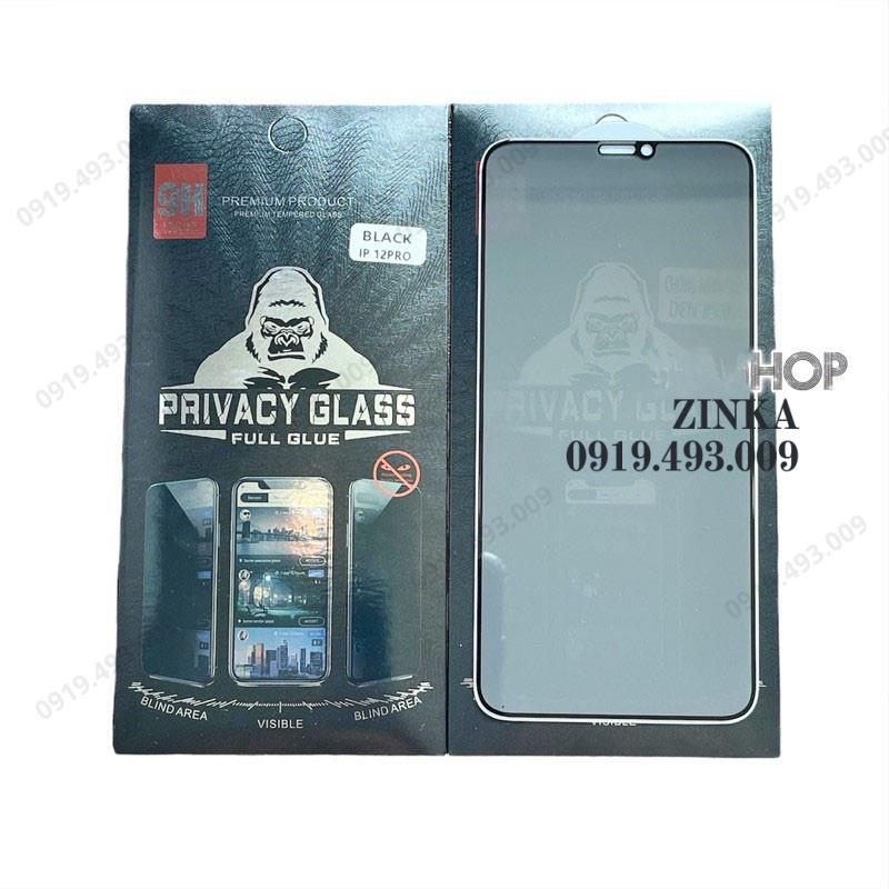 Kính cường Lực kính Chống Nhìn Trộm Full Màn Hình iphone 6G/7G/8G/6P/7P/8P/X/XR/XS/XSM/11/11PRO/11PROMAX/12PRO/12PROMAX
