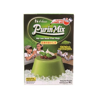 Bột bánh flan vị trà xanh 46g Purin Mix