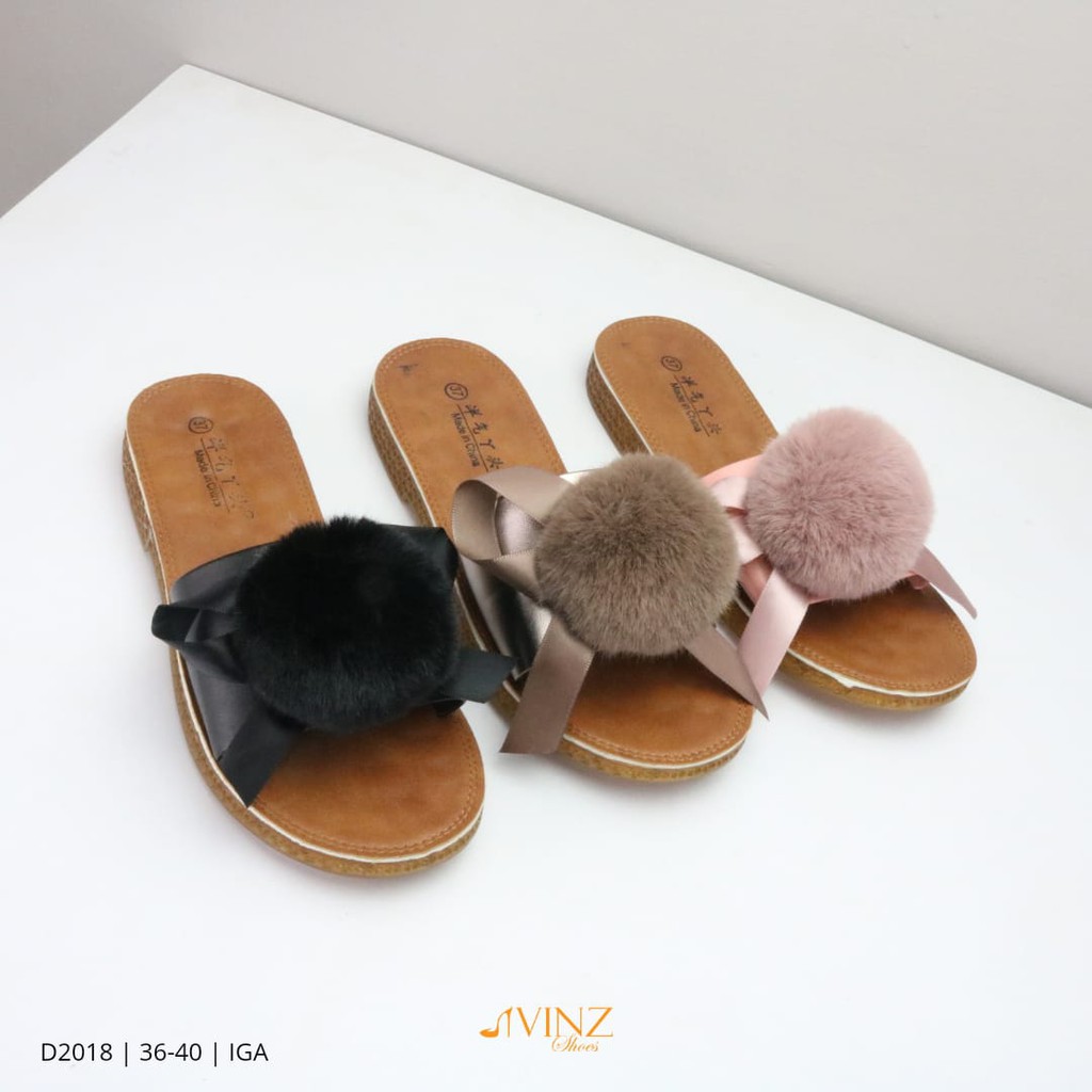 Giày Sandal Đế Bệt Thời Trang Nữ Vinz D2018 Có 3 Màu
