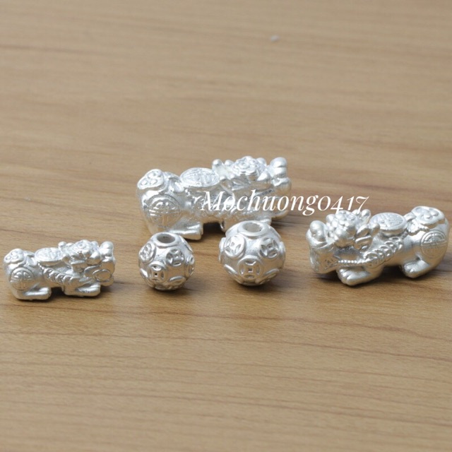 ✅ BÁN SỈ ✅ Charm tỳ Hưu bạc mẫu đẹp, hàng đẹp - Bạc chuẩn loại 1, PH066