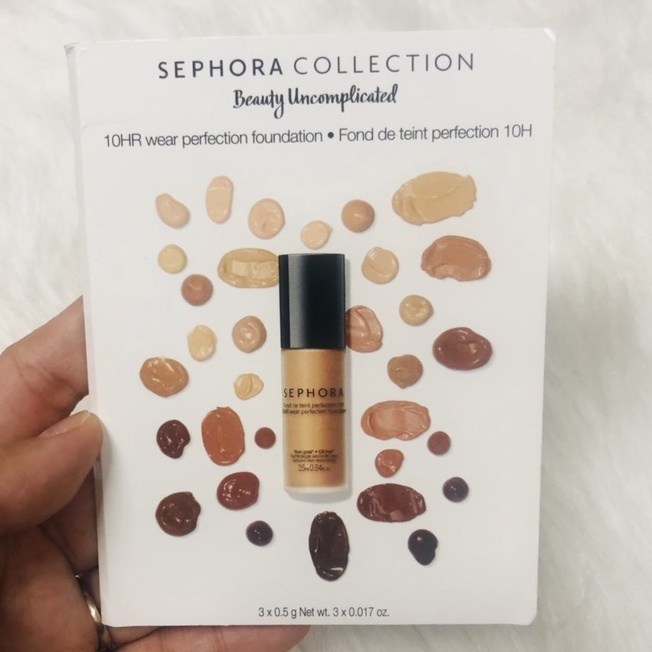 [CÓ BILL US] Sample mẫu thử Kem nền Sephora Collection 10HR wear perfection foundation