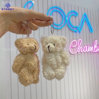 [MK03]🐻 Móc khoá gấu lông xù cute (Có sẵn/ảnh thật)