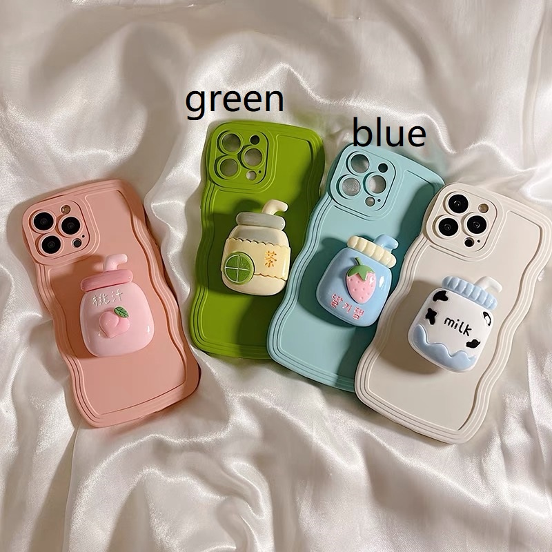 Ốp Điện Thoại Mềm Hình Trà Sữa Gắn Dây Ruy Băng Cho Iphone 14pro max 14 plus 12 pro max 11 pro max xs max xr x 13promax plus