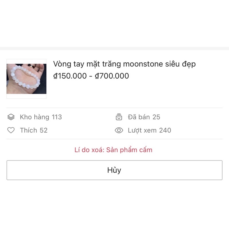 vòng tay mặt trăng moonstone đẹp tự nhiên kiểm định