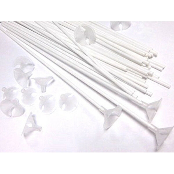 100 Đế Gắn Bong Bóng Màu Trắng 40cm Mới