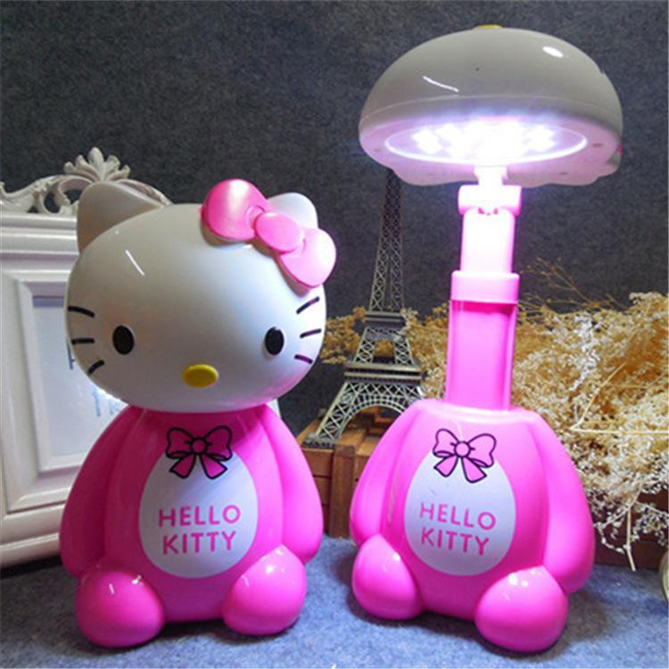 Quà tặng đèn bàn led hoạt hình cho học sinh Hellokitty - ếch xanh - lợn hồng - chú bé hành tinh