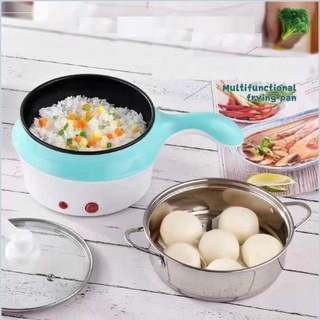Ca nấu mì siêu tốc, nồi nấu đa năng mini siêu tốc 18cm + Tặng kèm khay hấp bảo hàng 3 tháng