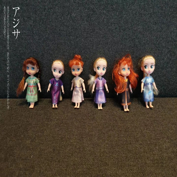 Bộ Búp Bê Công Chúa Elsa Và Anna Trong Phim Frozen (6 Cái)