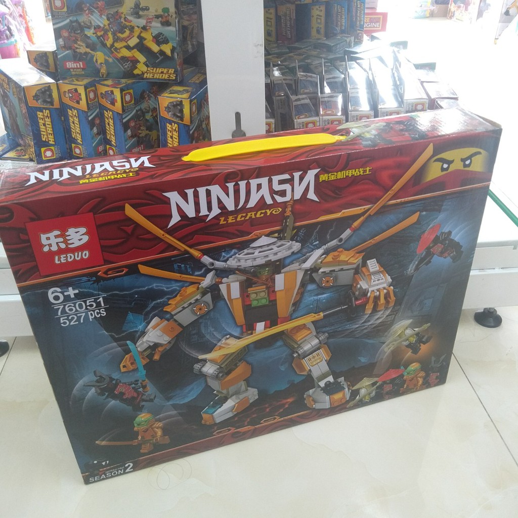 Lắp ráp xếp hình not Lego ninjago leduo 76051 : Siêu robot của Ninja 527 mảnh