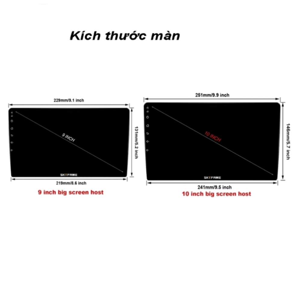 Mặt dưỡng màn hình ford transit 9inch-10inch kèm jack zin