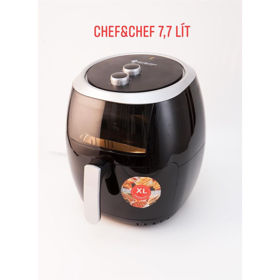 [Mã ELMS05 giảm 5% đơn 300k]NỒI CHIÊN KHÔNG KHÍ CHEF&amp;CHEF 7,7L CÔNG SUẤT LỚN 2400W