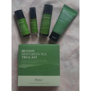 [Chính hãng] Bộ dưỡng da mini trà xanh thanh lọc da, ngừa lão hóa Deep Green Tea Trial Kit (4 sản phẩm)