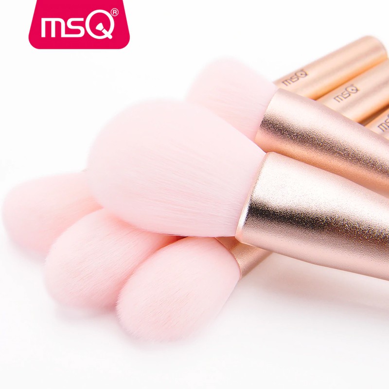 Bộ Cọ Trang Điểm Cao Cấp 12 Cây MSQ Màu Hồng