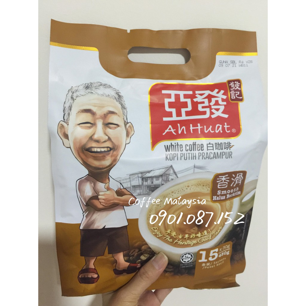 Cà phê trắng Ah Huat Smooth/Classic - Nguyên Vị