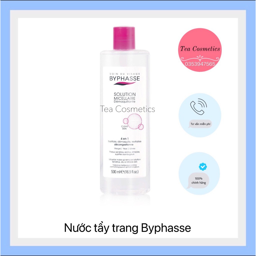 Nước Tẩy Trang BYPHASSE Solution Micerallaire Face - 500ml