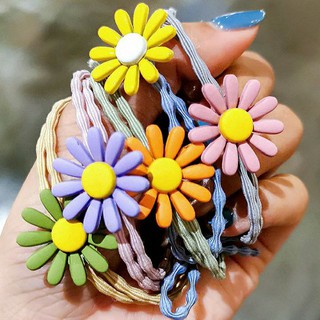 Dây Cột Tóc Hoa Cúc Mặt Trời Siêu Dễ Thương