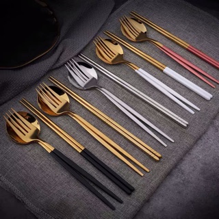Set đũa thìa/ đũa thìa dĩa KÈM HỘP phong cách châu Âu sang trọng, tinh tế