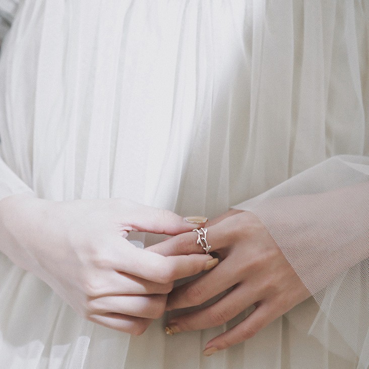 Nhẫn Đeo Ngón Tay B789 Hình Hoa / Cây Cối Độc Đáo