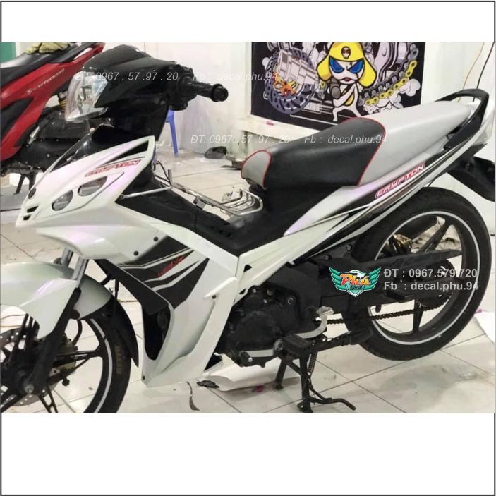 Tem Rời Exciter 2006-2010 Trắng đen in trong (O)