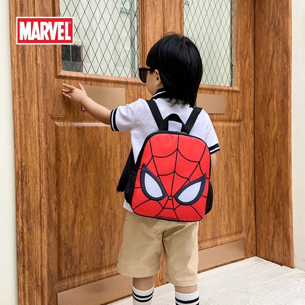 DISNEY Ba Lô Đi Học In Họa Tiết Marvel Người Nhện / Kỳ Lân Dễ Thương Cho Bé