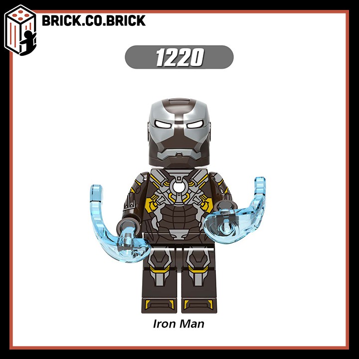 Iron Man Giáp cực đẹp MK50 MK32 Đồ chơi Lắp ráp Siêu Anh Hùng Người Sắt Minifigure Super Hero X0253