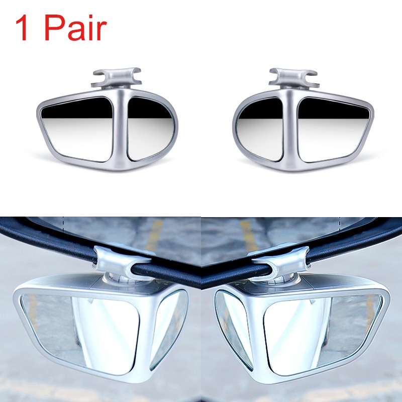 Gương chiếu hậu loại bỏ điểm mù SEAMETAL trước và sau dạng tròn nhỏ xoay được 360 độ thông dụng cho xe hơi