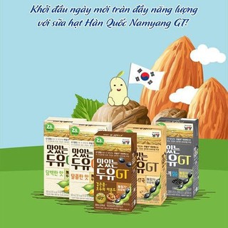 SỮA NƯỚC HẠT ÓC CHÓ&HẠNH NHÂN, MÈ ĐEN&ĐẬU ĐEN, ĐẬU VÀNG, NGŨ CỐC Hàn Quốc 190ml,195ml, 140ml