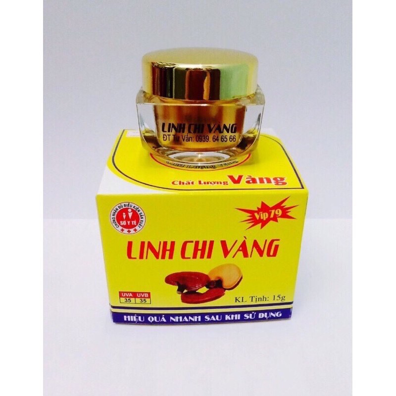 (mới) kem Mụn Thâm Liền Sẹo Linh Chi Vàng 15g