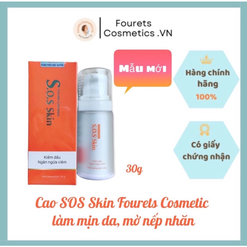 Cao SOS Skin Fourets Cosmetic làm mịn da, mờ nếp nhăn