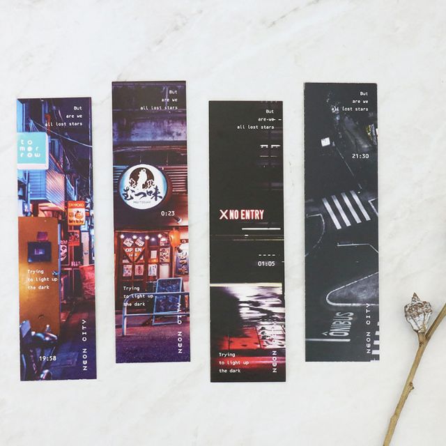 Bookmark Neon City hộp 30 tấm