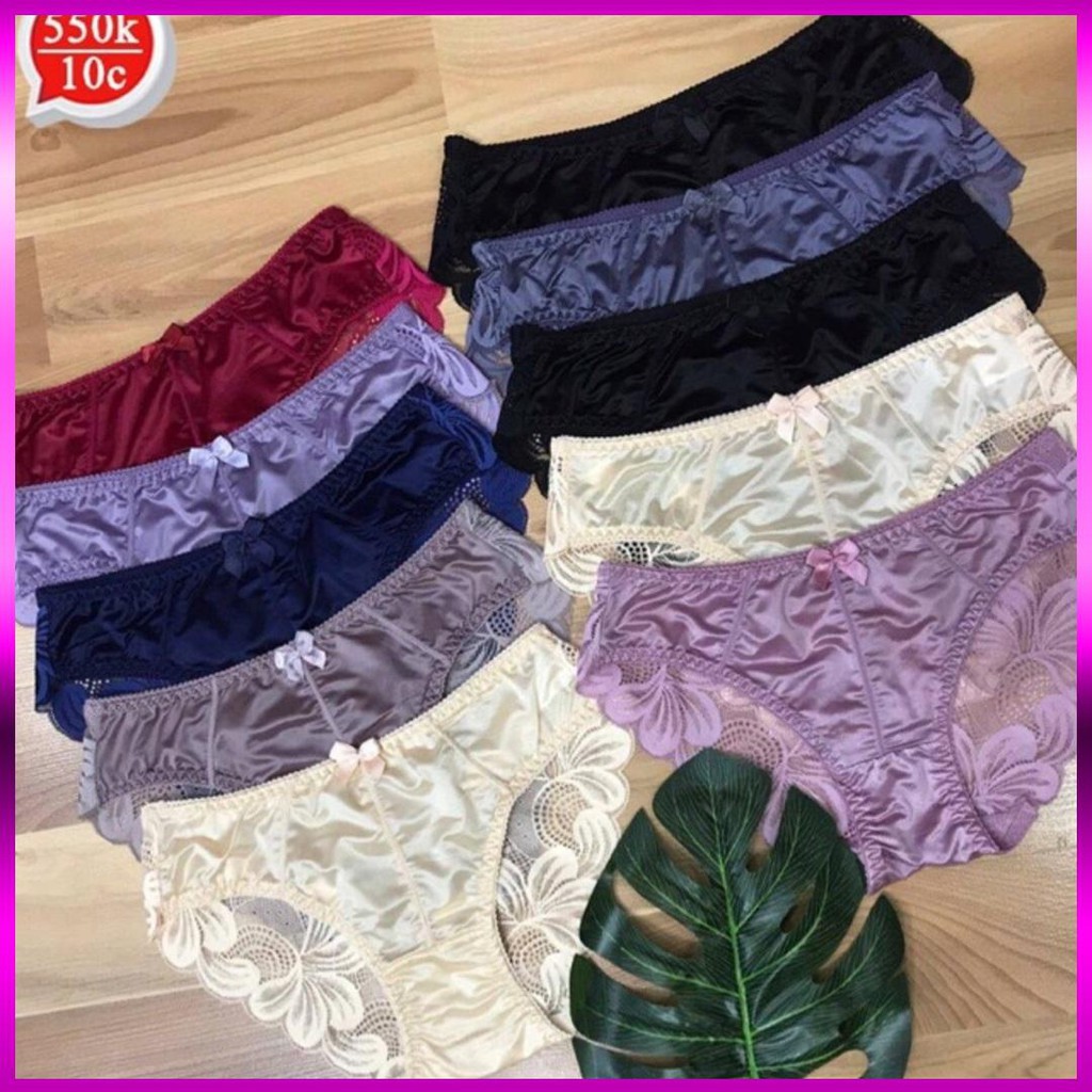 QUẦN LÓT ĐÚC LỤA PHỐI REN CAO CẤP