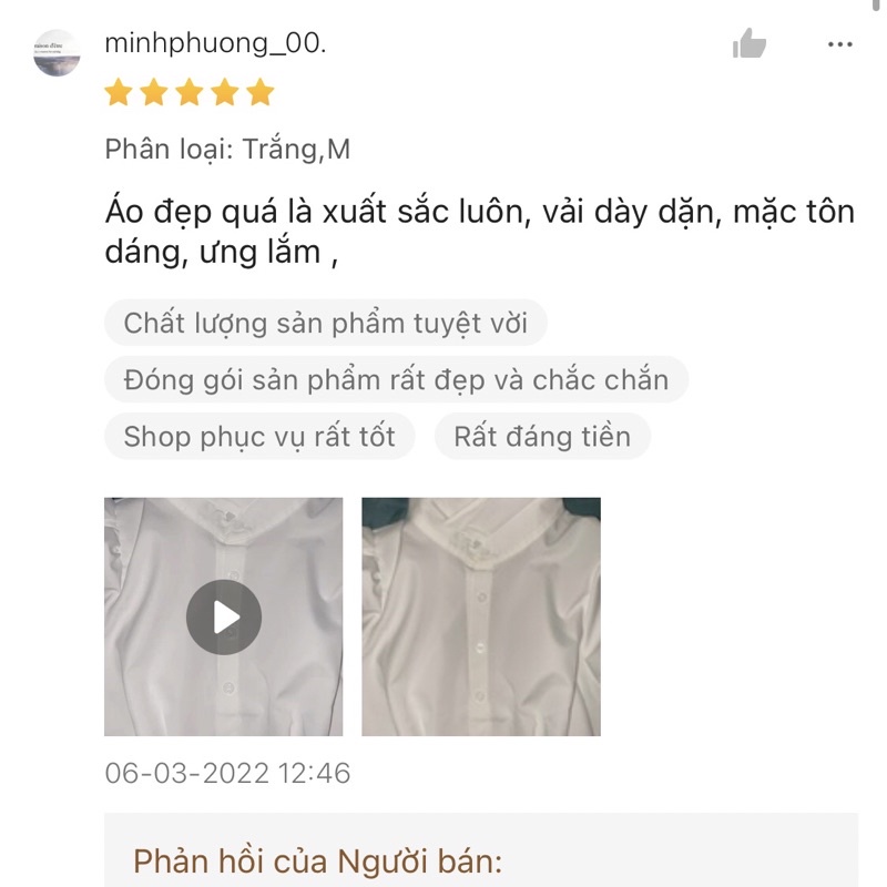 Áo Sơmi Croptop tay phồng xinh xắn cho nữ