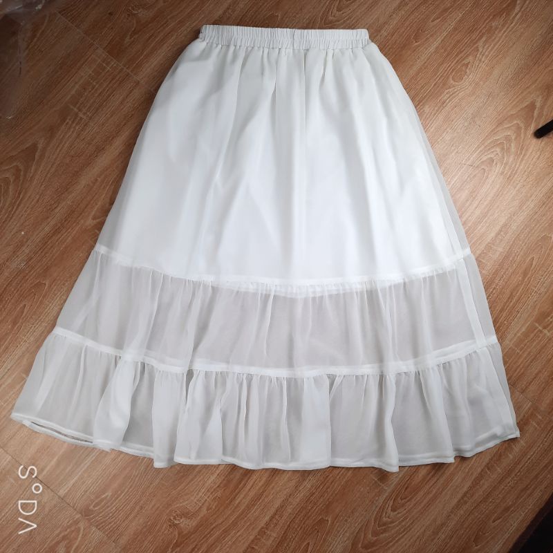 Chân váy xòe 2 lớp