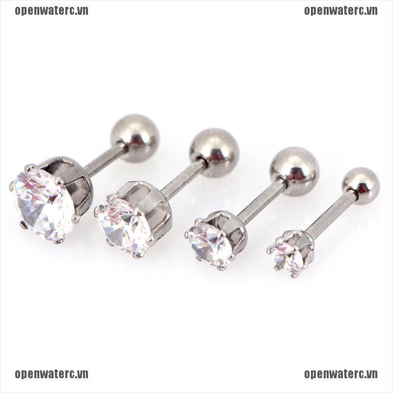 1 Đôi Khuyên Xỏ Tai Bằng Thép Titan Cao Cấp