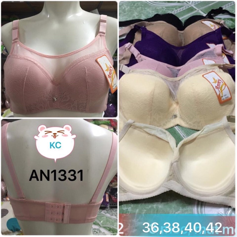 Áo ngực big size có gọng Anny 1331 - Áo lót không mút , có lưới che ngực cho ngực to không lo tràn Thái Lan , Thaimarket