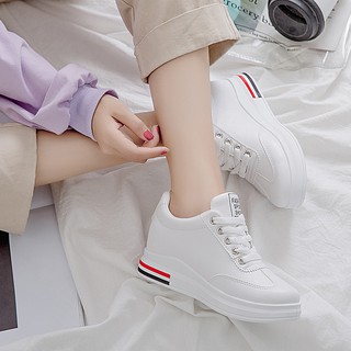Giày đế độn trắng, giày bata trắng, Giày sneaker nữ
