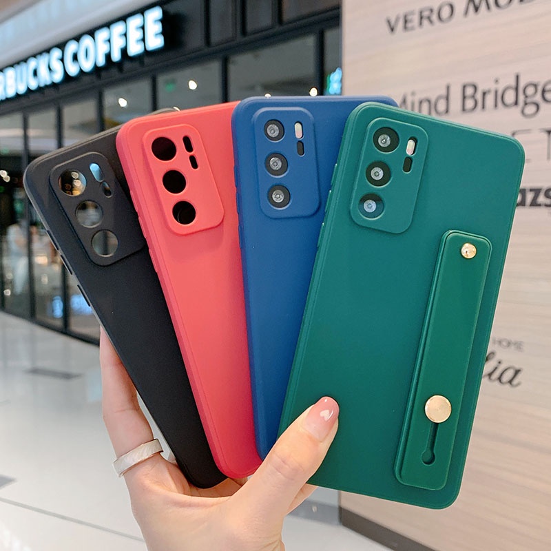 Ốp Điện Thoại Silicone Mềm Có Quai Đeo Tay Cho Huawei Nova 9 5T 7i 4E Honor 50 Pro P30 P40 P50 Mate 30 40