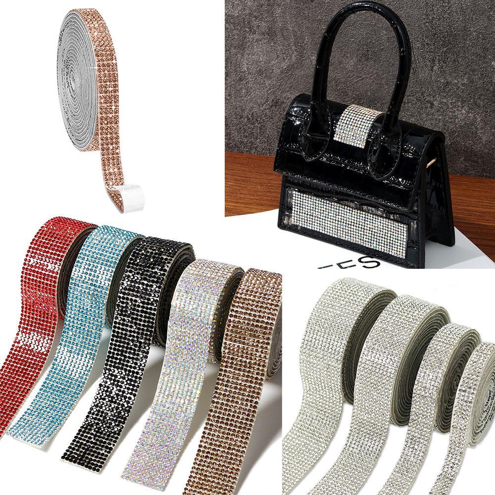 Tự Dính NIUYOU 1 Yard|Phụ Kiện May Vá Chuyên Dụng Chất Lượng|Miếng Dán Trang Trí Điện Thoại Lấp Lánh Xinh Xắn