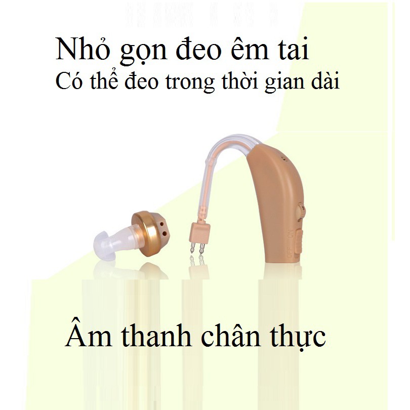 Tai Nghe Trợ Thính ❤️FREESHIP❤️ Máy Trợ Thính Có Pin Sạc Nhỏ Gọn - Tai Điếc Dành Cho Người Già Và Trung Niên GM100