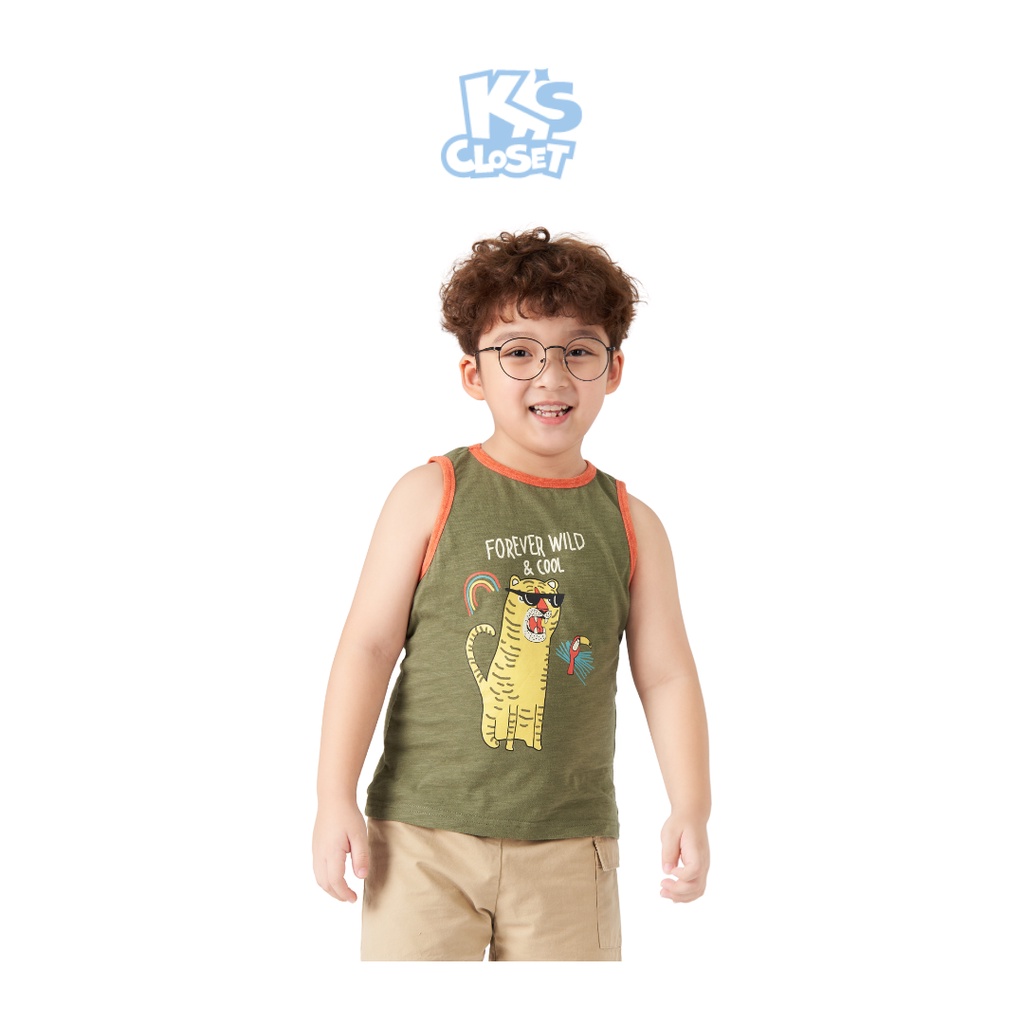 Áo Sát Nách Bé Trai K'S CLOSET  Cotton KT205TWS/KT123TWS